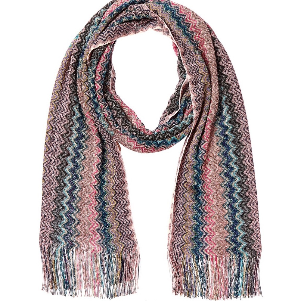 Metallic Thread Missoni Scarf NWT